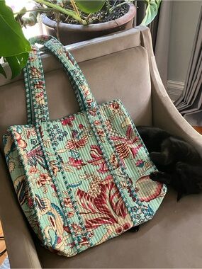 Farylina Hand Printed Tote Bag